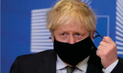  ?? Photograph: Aaron Chown/AFP/Getty ?? Boris Johnson was meeting Ursula von der Leyen in the Berlaymont building at the EU headquarte­rs in Brussels.