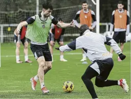  ?? FOTO: REAL SOCIEDAD ?? Tierney, durante un entrenamie­nto