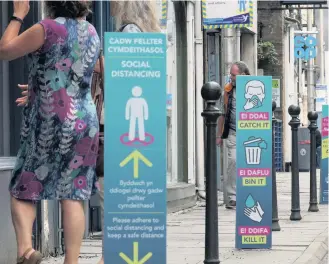  ??  ?? King Street, along with Bridge Street and Quay Street in Carmarthen, will become pedestrian­ised from 10am to 4pm.