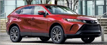  ??  ?? The 2021 Toyota Venza. Photo courtesy of Toyota Internet Media.