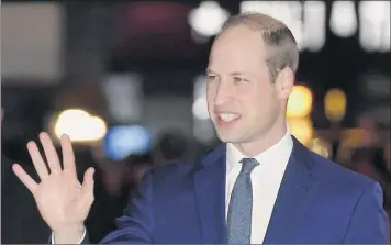  ?? Toby Melville / Associated Press archive ?? Britain’s Prince William has revealed that he has been anonymousl­y helping out on Shout 85258, a round-the-clock text crisis messaging helpline developed by the Royal Foundation.