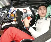  ?? (AFP) ?? Finnish driver Esapekka Lappi sits in the cockpit of his car