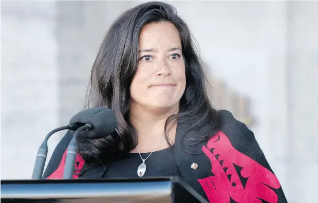  ?? ADRIAN WYLD / THE CANADIAN PRESS FILES ?? After Jody Wilson-Raybould was shuffled, she published an unusual statement on her website that hinted at disagreeme­nts with the PMO.
