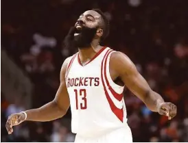  ?? Gary Coronado / Houston Chronicle ?? James Harden remembers well the lessons learned from last year’s playoff series with the Warriors: let the play come to him and make the most of opportunit­ies.