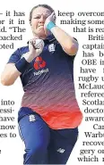 ??  ?? Recognitio­n: Anya Shrubsole has been awarded an MBE