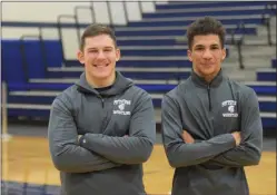  ?? AUSTIN HERTZOG - MEDIANEWS GROUP ?? Pottstown wrestlers Zach Griffin, left, and Demond Thompson will enter the military service upon graduation.