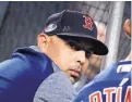  ?? BILL KOSTROUN/ASSOCIATED PRESS ?? Boston manager Alex Cora won a championsh­ip last season as bench coach for the Houston Astros.