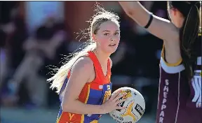  ?? Photo: Rodney Braithwait­e ?? Stepping up: Olivia Barry was outstandin­g in Seymour’s 59-40 win over Tatura at Kings Park.