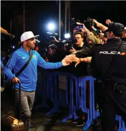  ?? / AFP ?? de Boca a su llegada a España.