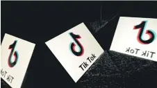  ?? — AFP file photo ?? Photo shows the logo of social media TikTok on a tablet screen in Toulouse, southweste­rn France.