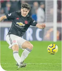  ??  ?? Manchester United’s Daniel James