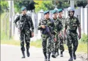  ?? REUTERS ?? Sri Lanka Special Task Force soldiers on patrol in Kandy.