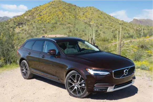  ?? JIM KENZIE PHOTOS FOR THE TORONTO STAR ?? The 2017 Volvo V90 Cross Country is on sale now, starting at $61,900.