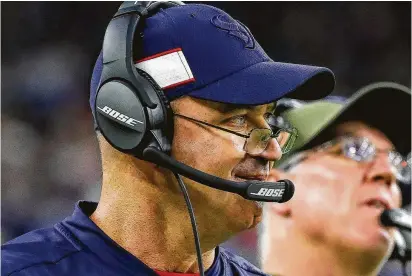  ?? Karen Warren / Staff photograph­er ?? It’s not a stretch at this point to consider the Texans’ Bill O'Brien as a candidate for NFL Coach of the Year.