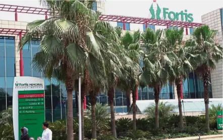  ??  ?? Pending issue: Fortis hospital in Gurgaon near Delhi. Issues are coming to the surface now that the brothers who founded Fortis – Malvinder and Shivinder Singh – were ordered in January to pay 35 billion rupees (US$510mil or RM2.075bil) in damages to Daiichi Sankyo over the sale of Ranbaxy Laboratori­es. — Bernama