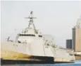  ??  ?? The USS Gabrielle Giffords, a Naval littoral combat ship, was built on the Mobile River in Mobile, Ala. Brynn Anderson, AP