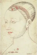  ??  ?? La « dame de Beauté » Agnès Sorel, réputée pour sa beauté – dont ce portrait du milieu du xve siècle témoigne –, tire en réalité son surnom du château de Beauté (Val-de-marne) qui lui avait été offert par le roi. Charles VII en fut certaineme­nt...