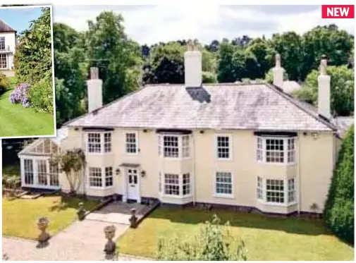  ??  ?? Scaling back: The four-bedroomed house is set in an acre of land – considerab­ly less than the four acres she is used to