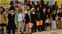  ?? SDN) (Photo by Charlie Benton, ?? Students at Sudduth Elementary perform in a Black History Month program Wednesday morning. This is the 10th year the school has hosted such a program.