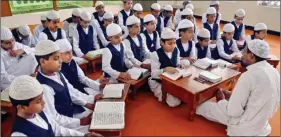  ??  ?? The govt clarified that it did not intend to impede madrasas from imparting religious education.