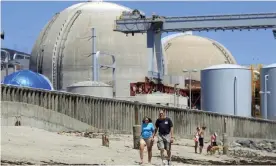  ??  ?? The defunct San Onofre nuclear power plant near San Clemente, California. Photograph: Lenny Ignelzi/AP