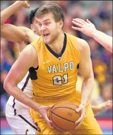  ?? BRIAN O’MAHONEY/POST-TRIBUNE ?? Junior center Derrik Smits is averaging 11.9 points, 6.2 rebounds and 1.3 blocks for Missouri Valley co-leader Valparaiso.