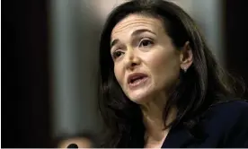  ?? Photograph: José Luis Magaña/AP ?? Sheryl Sandberg, chief operating officer of Facebook, announces she will step down from her role.