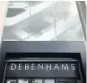  ??  ?? TROUBLE Debenhams