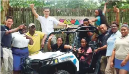  ??  ?? Meet the Yaaman crew. From left: Kemmo McCalla; Alexei Russell, sales manager; Aneisia Morgan; Michael Small; Alexander Sale, general manager; Tishanna Shirley; Lori-Ann Salter; Jason Johnson; Teisha Ann Shirley; Devon Morris; Jenere Medwinter and...