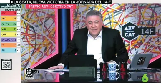  ??  ?? Antonio Ferreras durante el especial del pasado domingo