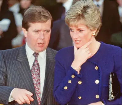  ?? ?? On duty: Personal protection officer Ken Wharfe with Princess Diana in November 1990