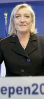  ?? EPA ?? In testa. Marine Le Pen