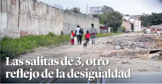  ??  ?? Sin escolariza­ción. Cuanto más pobre, menos acceso a salas de 3.