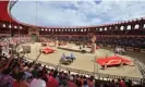  ?? Frank Perry/AFP ?? Circus games in the Triumph’s Sign live show in August 2013 in the Puy du Fou theme park in Les Epesses, western France. Photograph: