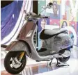  ?? Foto: Piaggio ?? Nostalgie trifft Design: Vespa GTS Super Tech.