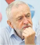  ??  ?? Under pressure...Jeremy Corbyn