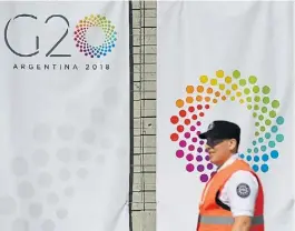  ??  ?? Preparativ­o. La cumbre del G-20 será en Buenos Aires en noviembre.