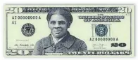 ??  ?? Boceto del billete con Harriet Tubman