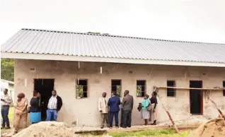  ?? ?? A classroom block under constructi­on through devolution funds at Kudyarawan­za Primary School in Manyame Rural District Council