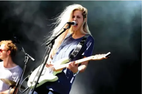  ?? MIKE LAWRIE/GETTY IMAGES FILE PHOTO ?? Bully frontwoman and guitarist Alicia Bognanno. The Nashville-based band’s return to the stage is already booked solid through the end of next March.