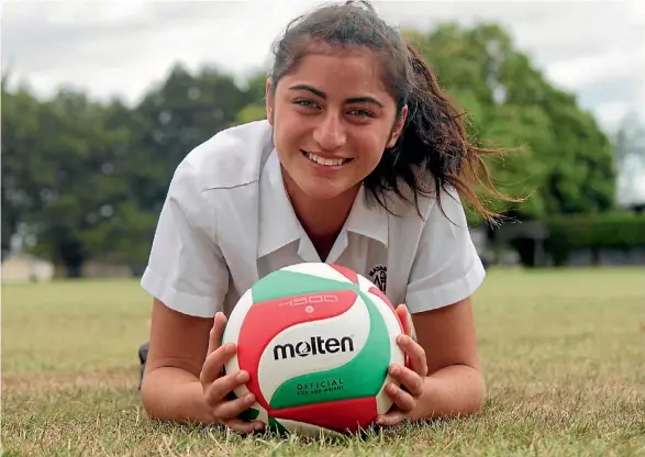  ?? REXINE HAWES ?? Matamata College student Shaydene Begovich has made it into the NZ Womens U18 Volleyball team headed to the Asian Champs in China next month.
