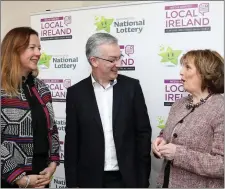  ??  ?? Jenny Fisher (left), Head of Corporate Affairs, Premier Lotteries; Michael Ryan, Managing Director, INM regional newspapers and Kate Shanahan, Head of Journalism and Senior Lecturer at TU Dublin.