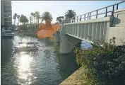  ?? Don Leach Daily Pilot ?? LIFEGUARDS in Newport Beach have been patrolling Lido Bridge for would-be jumpers since July 26.