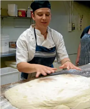  ??  ?? French-trained baker Laurie Brunot will be running an artisan bread making workshop at Hillmorton High School in March.