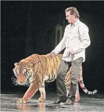  ?? MIKE DIBATTISTA TORSTAR FILE PHOTO ?? After watching the Netflix documentar­y series “Tiger King,” Niagara Falls magician and big cat owner Greg Frewin wishes more people were concerned about how few tigers are left in the wild.