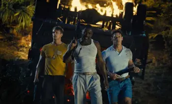  ?? Warner Bros. Pictures ?? From left, Joel Kinnaman, Idris Elba and John Cena in “The Suicide Squad.”