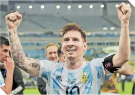  ??  ?? Messi brilló en la Copa América al marcar cuatro goles y dar cinco asistencia­s.