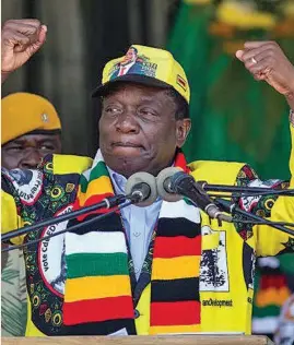  ?? ?? STERN: President Mnangagwa