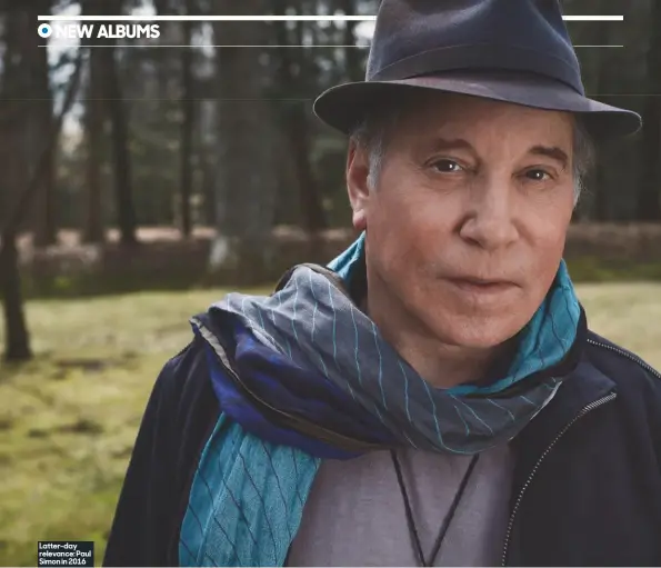  ??  ?? Latter-day relevance: Paul Simon in 2016