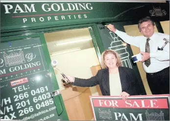  ??  ?? Berea Pam Golding Properties franchise holders Dina and Fred Soukop. Pam Golding Property’s internatio­nal division has partnered with investment migration firm Henley & Partners.